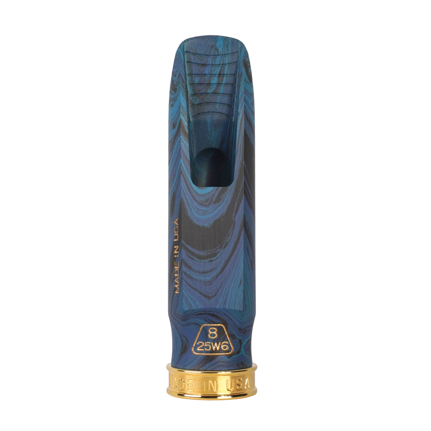 BRAHMA blue marbled Alto Saxophone mouthpiece baffle