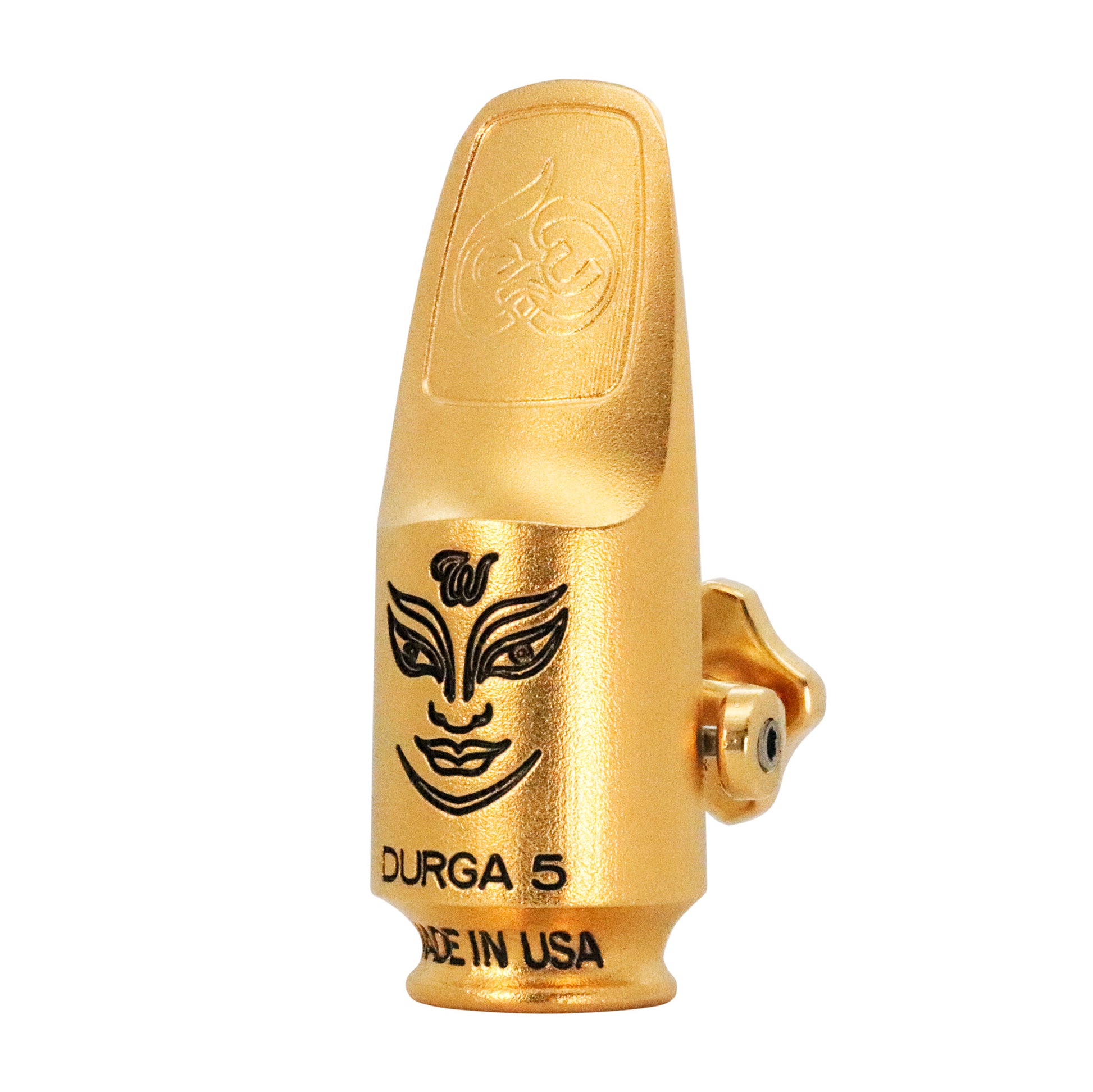 DURGA Soprano Saxophone Mouthpiece Gold Front