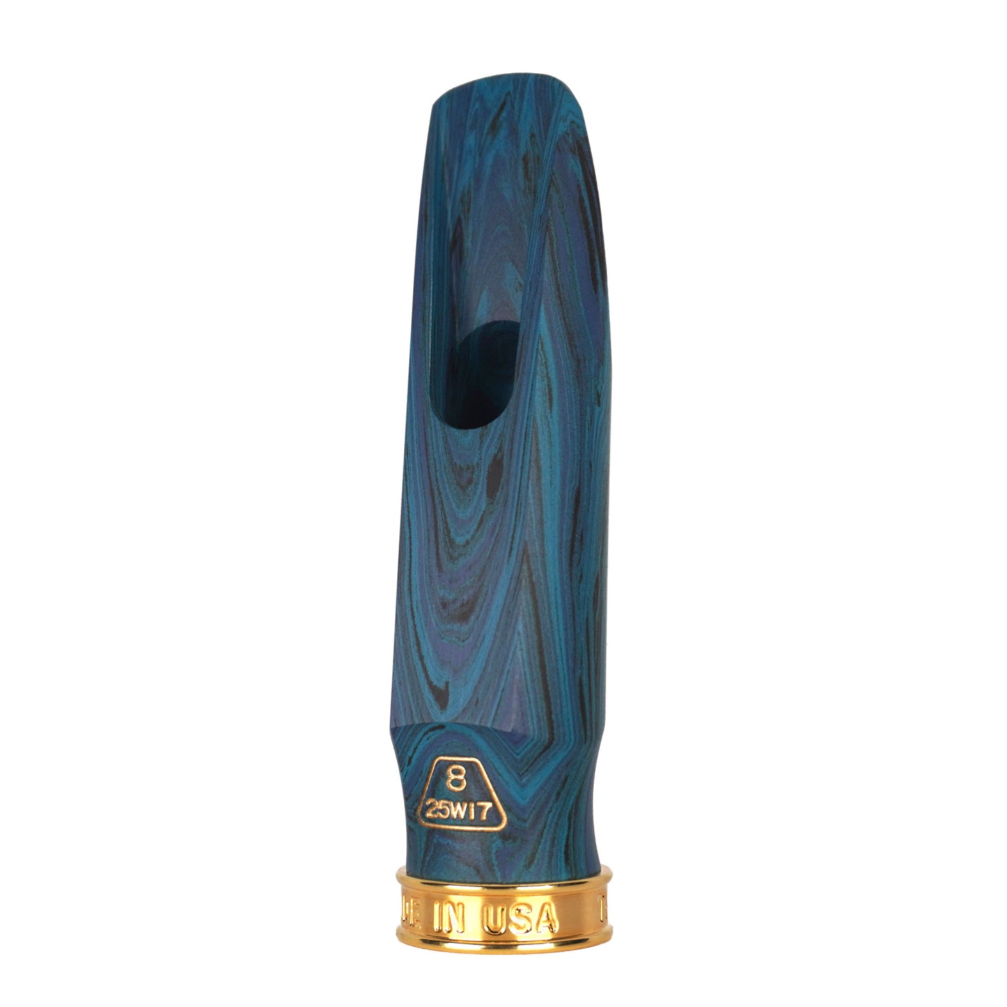 Shiva blue marble saxophone mouthpiece back