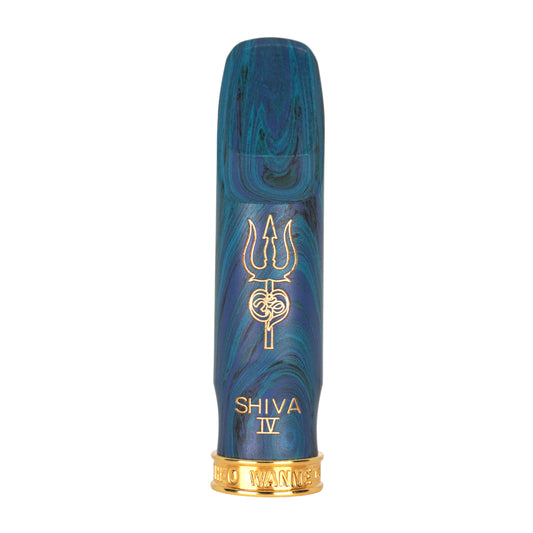Shiva blue marble saxophone mouthpiece front