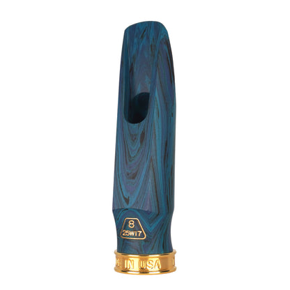 Shiva blue marble saxophone mouthpiece back