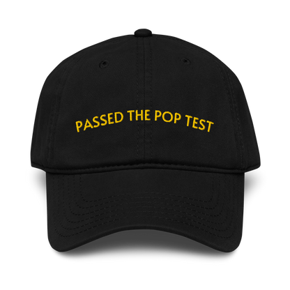 passed the pop test hat black front