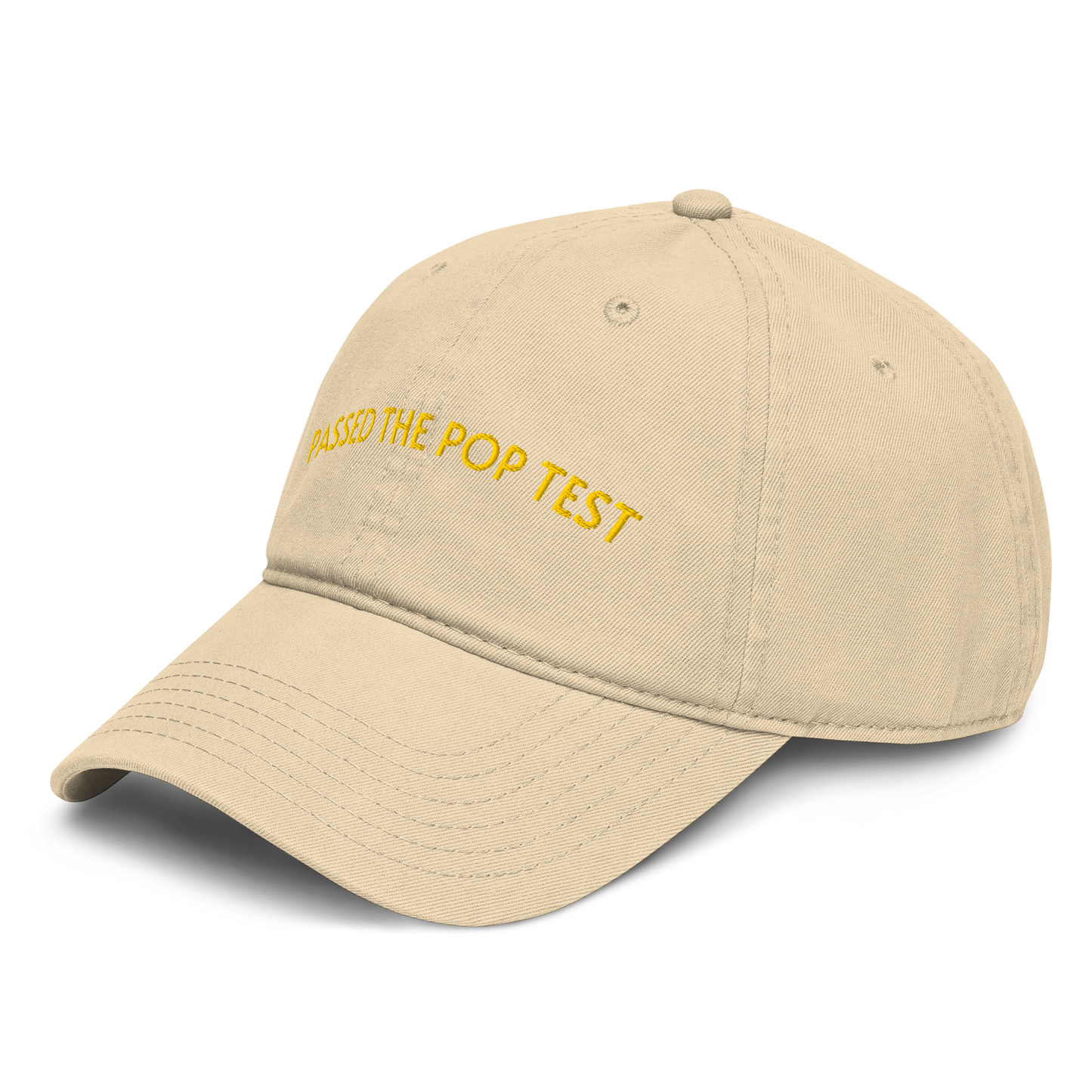 passed the pop test hat khaki side