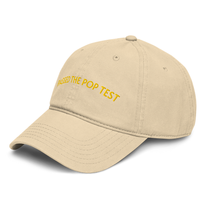 passed the pop test hat khaki side