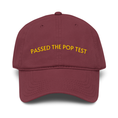 passed the pop test hat maroon